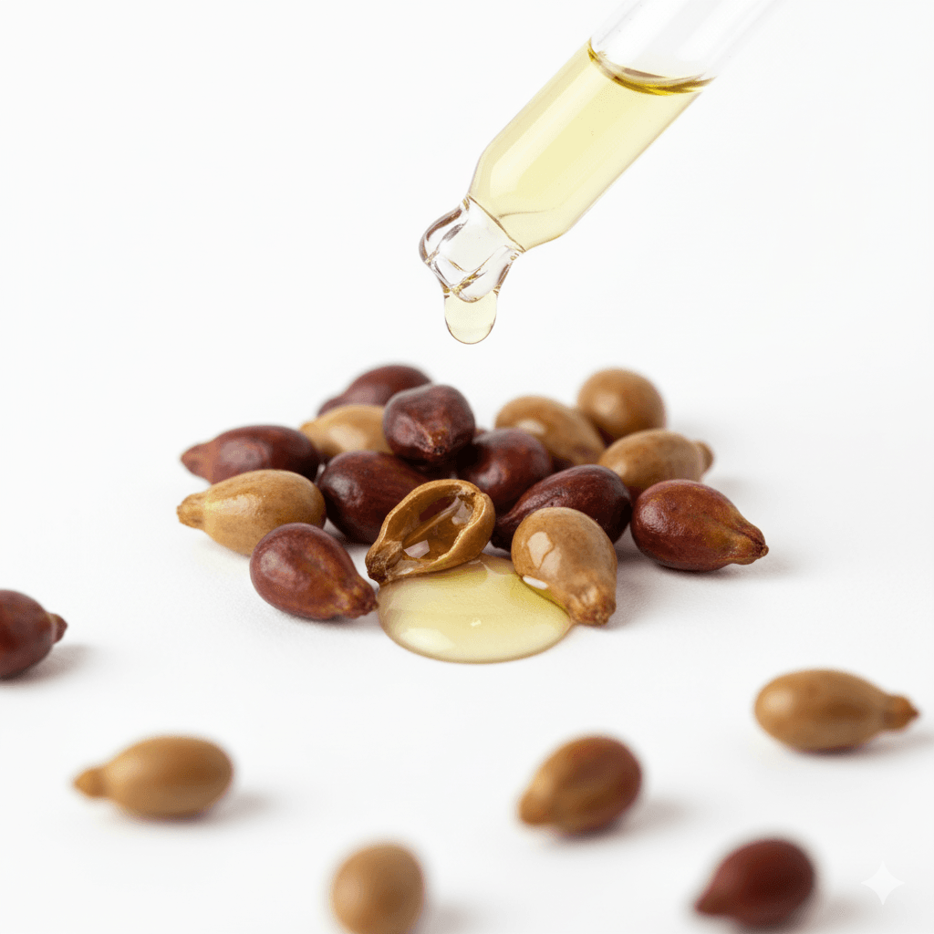 Lagan, nemastan i moćan antioksidans. Bogato vitaminom E i linolnom kiselinom, ovo ulje efikasno štiti kožu od spoljašnjih uticaja, sužava pore i ostavlja baršunast osećaj. Idealno za sve tipove kože, uključujući i masnu.